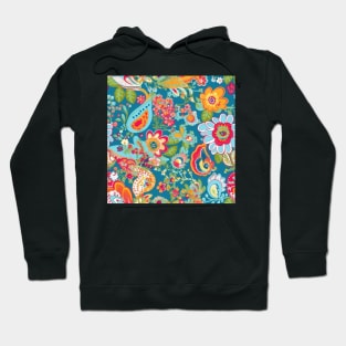 Bright and Colorful Floral, Happy Cheerful Floral, Hoodie